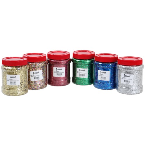 Jasart Glitter Silver 250g Jar